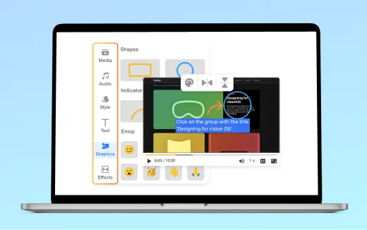 Discover how to add graphics and stickers to video to make it more engaging with Visla.